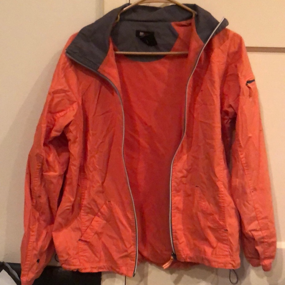 Orange windbreaker/rain jacket